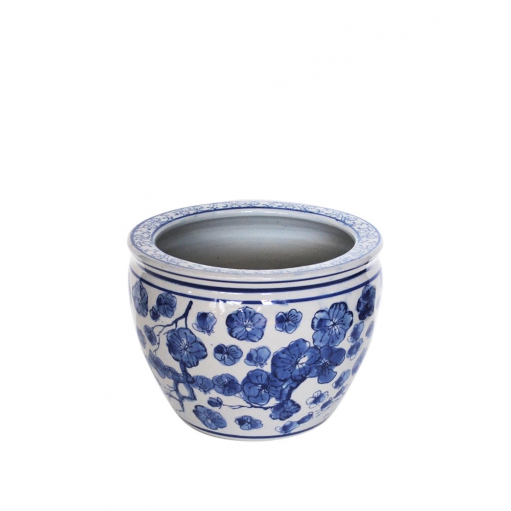Κασπώ blue porc.flower 25.5x19cm Plastona 00.03.34034