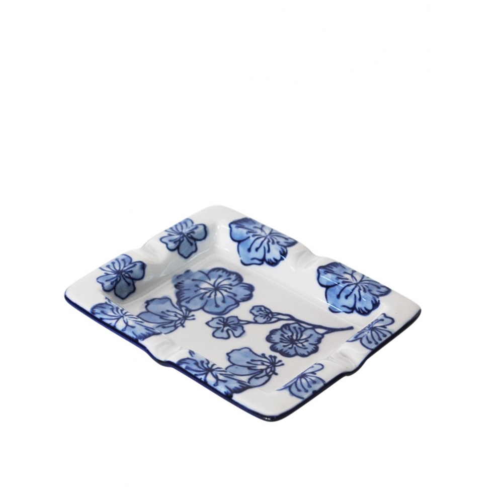 Σταχτοδοχείο blue porc.flower 13x10,5cm Plastona 00.03.34037