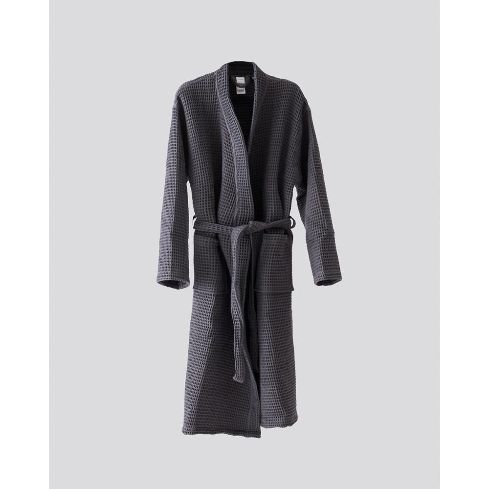 Unisex Ανθρακί Βαμβακερό Πικέ Μπουρνούζι Arena Medium Ανθρακί Pennie 080621-15