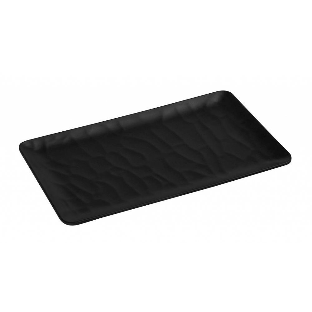 BLACK ΠΙΑΤΕΛΑ ΟΡΘΟΓ. 26Χ16.2ΕΚ WAVY MATTE ΜΕΛΑΜΙΝΗΣ  (smA) Espiel MLB391K48-6