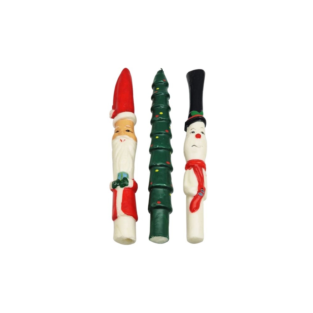 Artekko Xmass Χριστουγεννιάτικα Κεριά Παραφίνης 11cm 3pcs 2.00x2.00x11.00 Artekko 127-0753