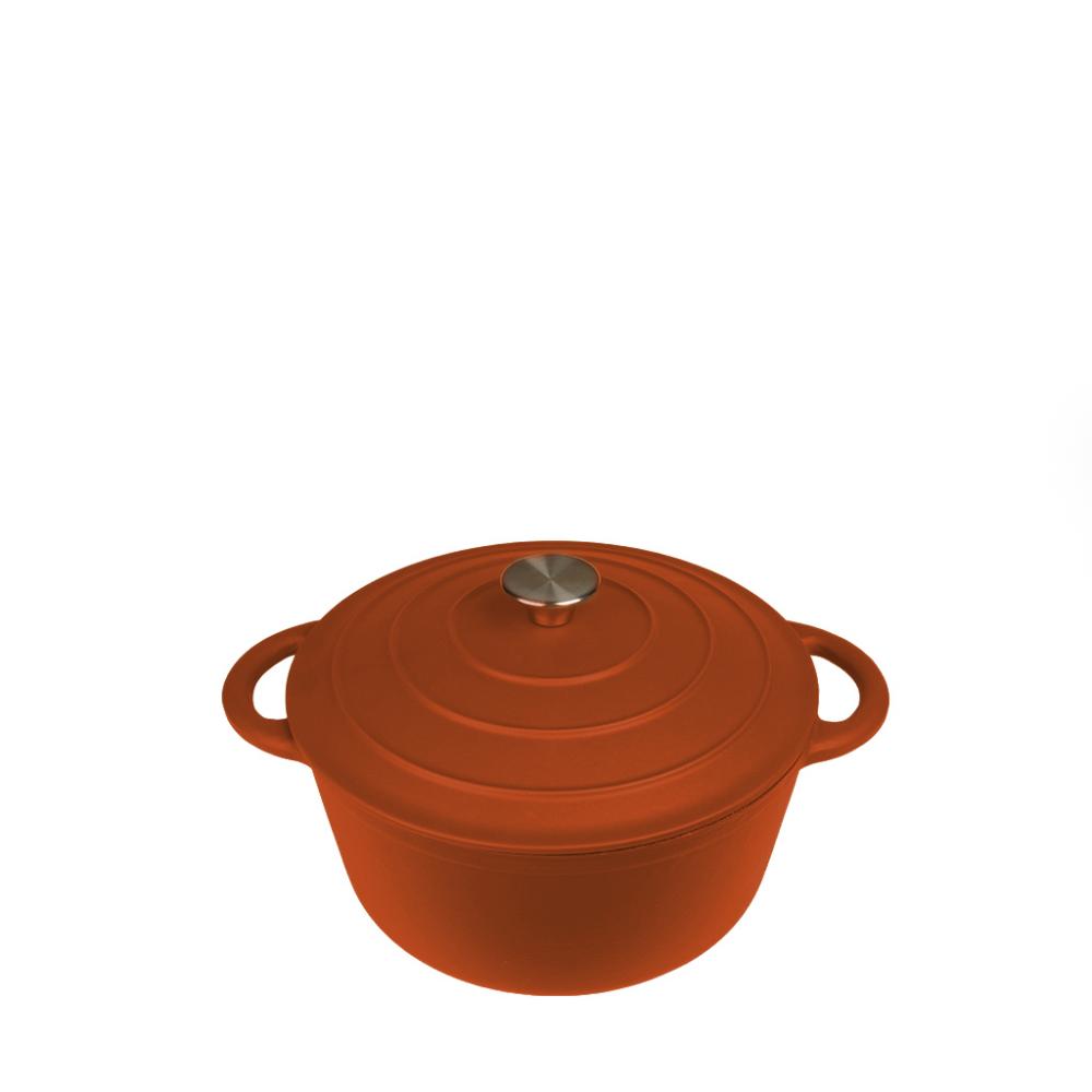 VOLCANO ΚΑΤΣΑΡΟΛΑ CAST-IRON ΚΕΡΑΜΙΔΙ ΜΕ ENAMEL 6200ML 28ΕΚ. Espiel SAC111