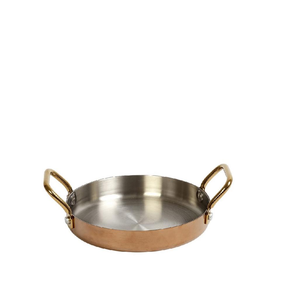 SHINY COPPER ΣΑΓΑΝΑΚΙ ΜΕ 2 ΛΑΒΕΣ 3-PLY SS18/10-SS18/0 370ML D: 14 H: 3CM (smA) Espiel FEV505