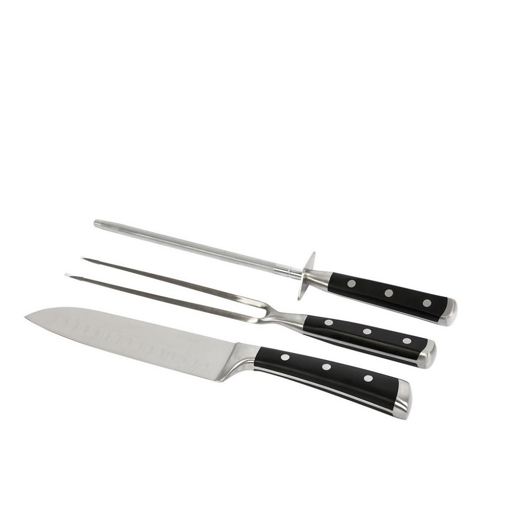 ΜΑΧΑΙΡΙ SHANTOKU-ΠΙΡΟΥΝΑ-ΑΚΟΝΙΣΤΗΡΙ STEAK ABS-SS SET3 18CM Espiel HAS102