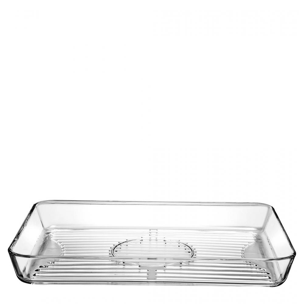 UP.OR. BORCAM  GRILL RECT. TRAY TEMPERED 40X27X5CM 3800CC P/144 GB1.OB6. Espiel SP59554G1