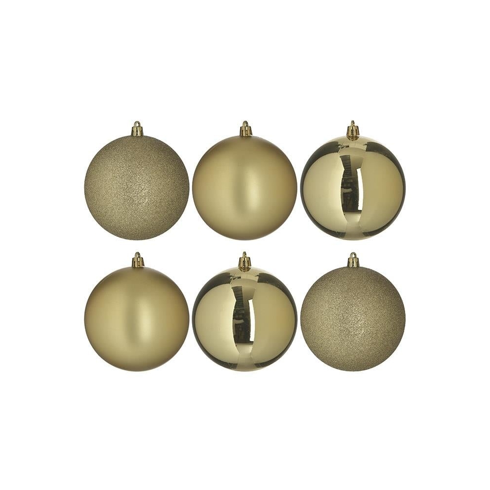 S/6 ΜΠΑΛΑ XMAS PL ΧΡΥΣΗ Φ8 Inart 2-70-951-0069