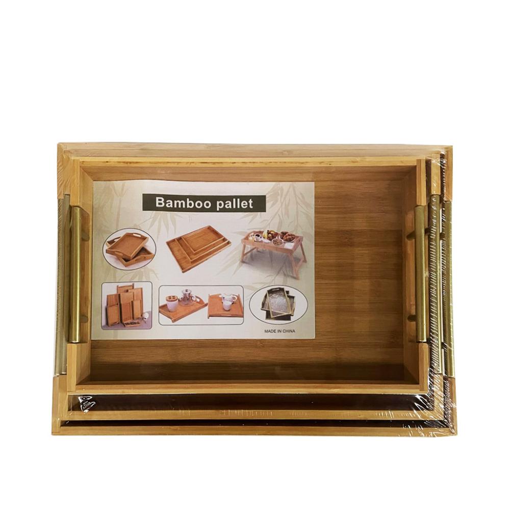 ΔΙΣΚΟΣ BAMBOO ΠΑΡΑΛ/ΜΟΣ ΣΕΤ3 38X26.5X5/41X30X5/ 45X33X5ΕΚ Espiel DWMA1003