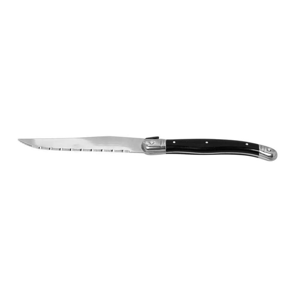 ANTIQUE CUT ΜΑΧΑΙΡΙ STEAK ΜΑΥΡΗ ΛΑΒΗ - NEW BLADE- SS420 1,5MM 23EK Espiel STK103K12