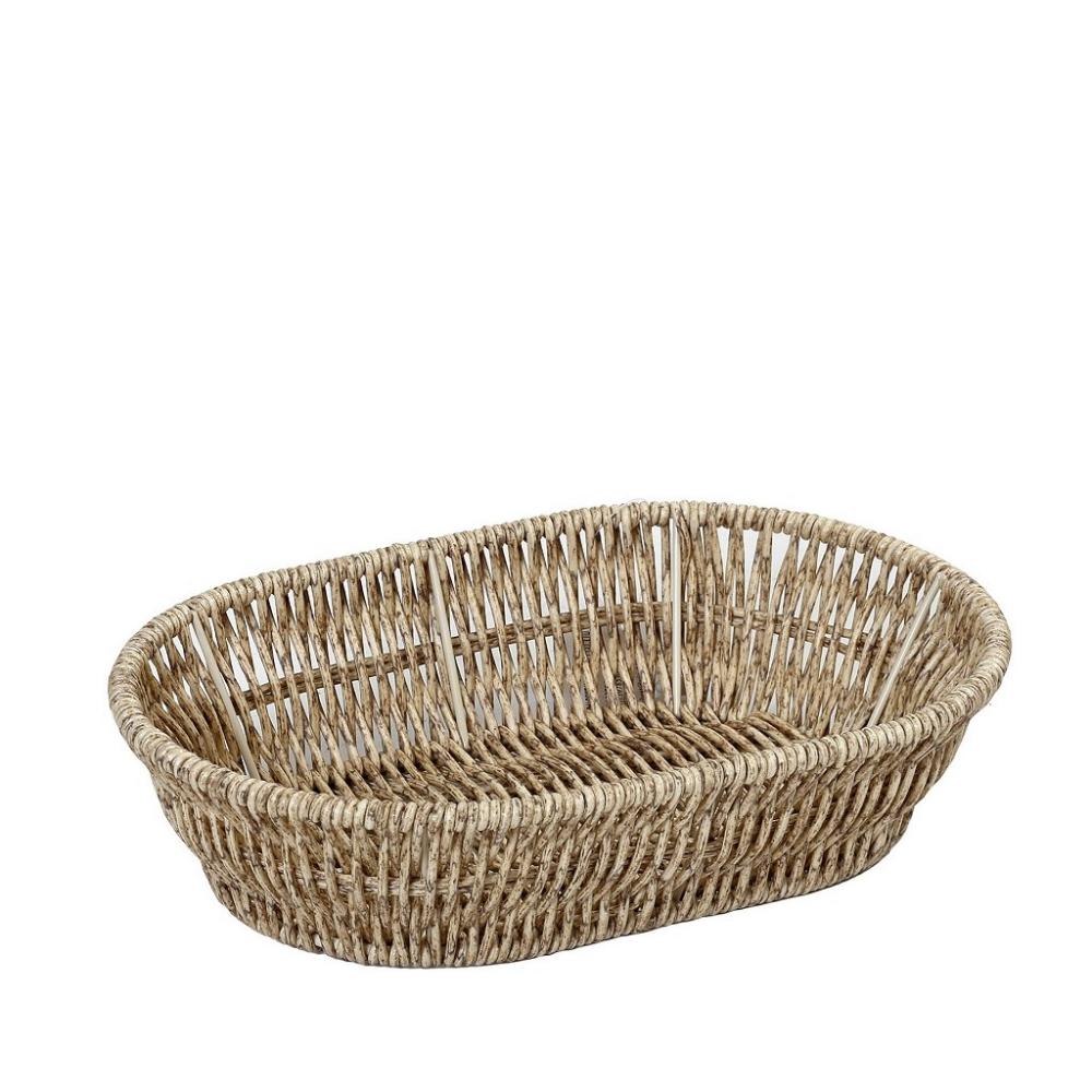 ΨΩΜΙΕΡΑ SYNTH. RATTAN ΟΒΑΛ L ΜΠΕΖ 28Χ20Χ7ΕΚ (smA) Espiel KOD107
