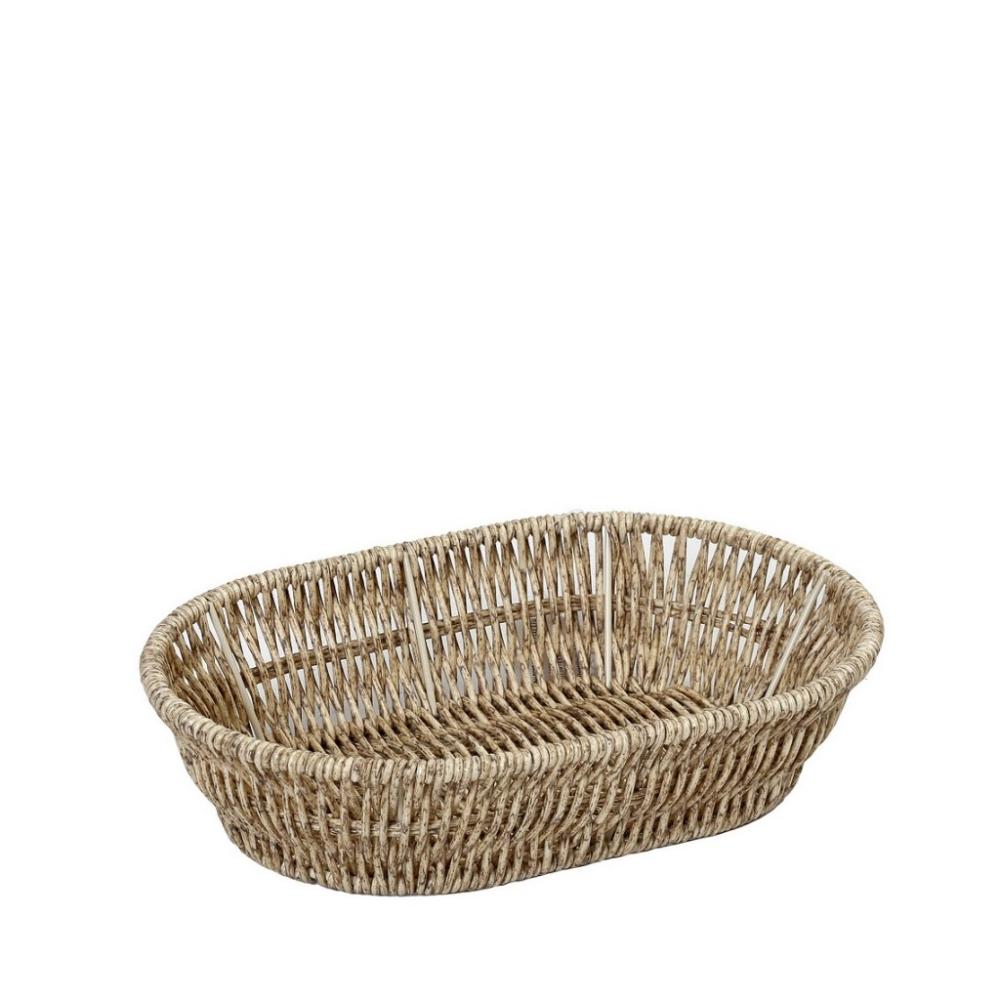 ΨΩΜΙΕΡΑ SYNTH. RATTAN ΟΒΑΛ S ΜΠΕΖ 22Χ14Χ5ΕΚ (smA) Espiel KOD109