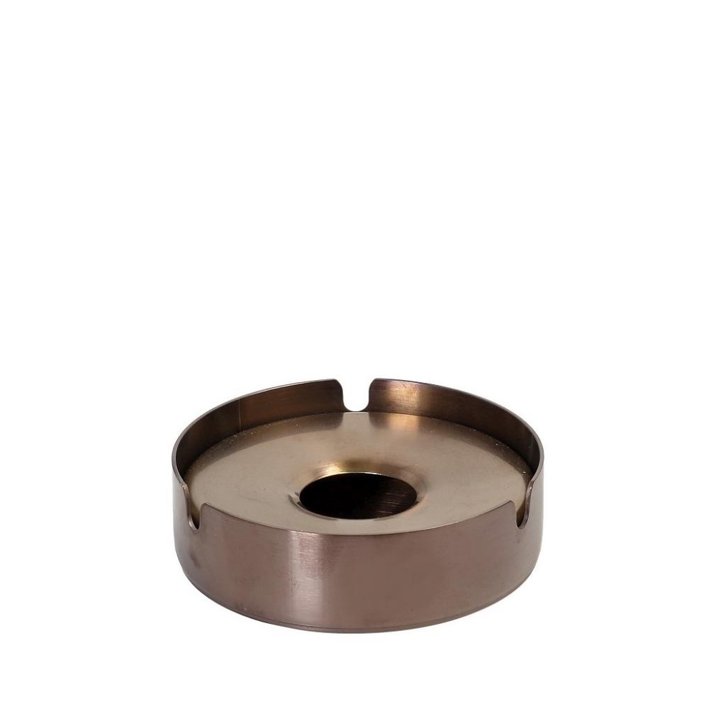 ΣΤΑΧΤΟΔΟΧΕΙΟ ΑΝΤΙΑΝΕΜΙΚΟ ΜΕ ΚΑΠΑΚΙ SS 18/0 PVD ΜΠΡΟΝΖΕ D10EK Espiel SUT107