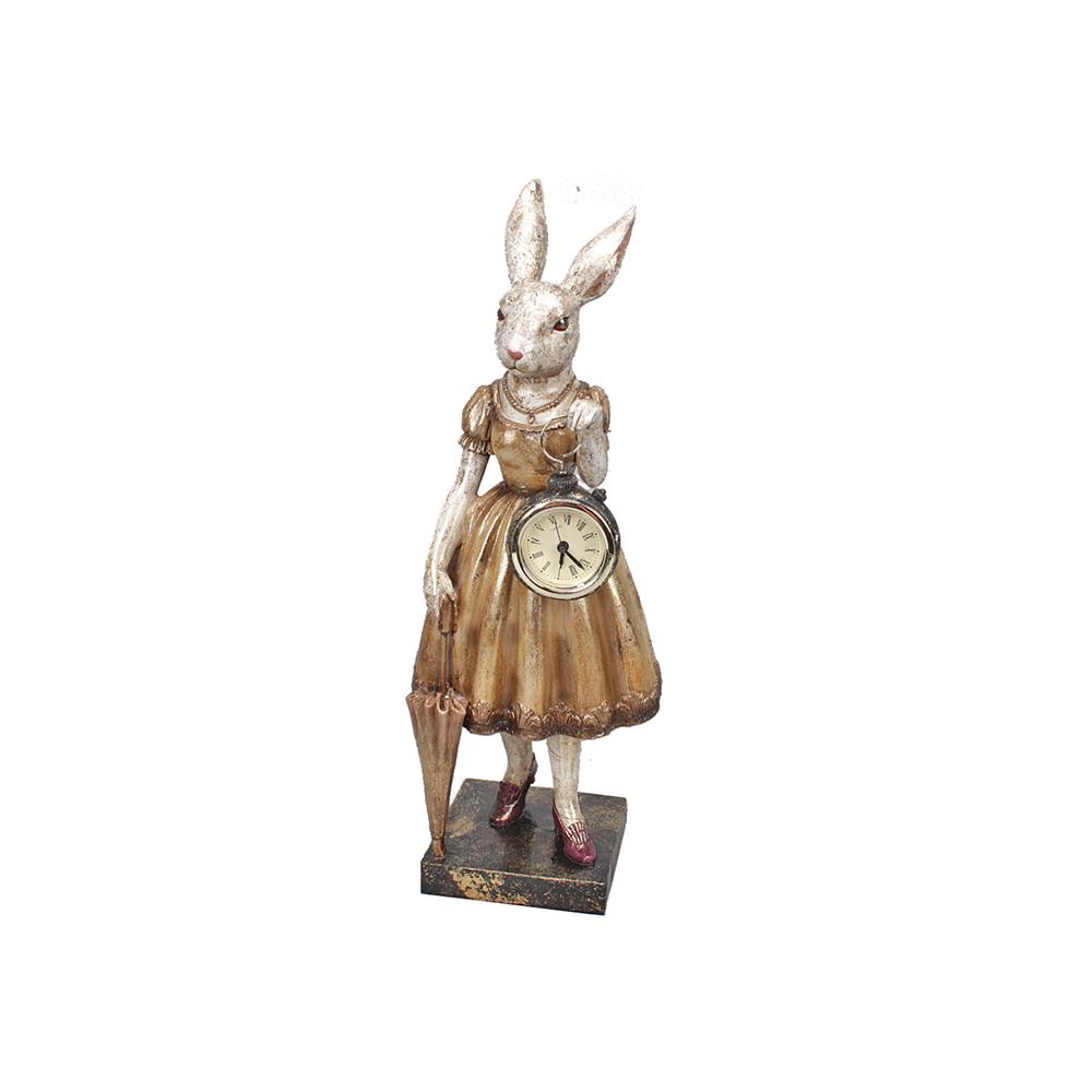 Lady Rabbit σε μπαροκ στυλ, με ρολοι, 35cm Zaros TM352