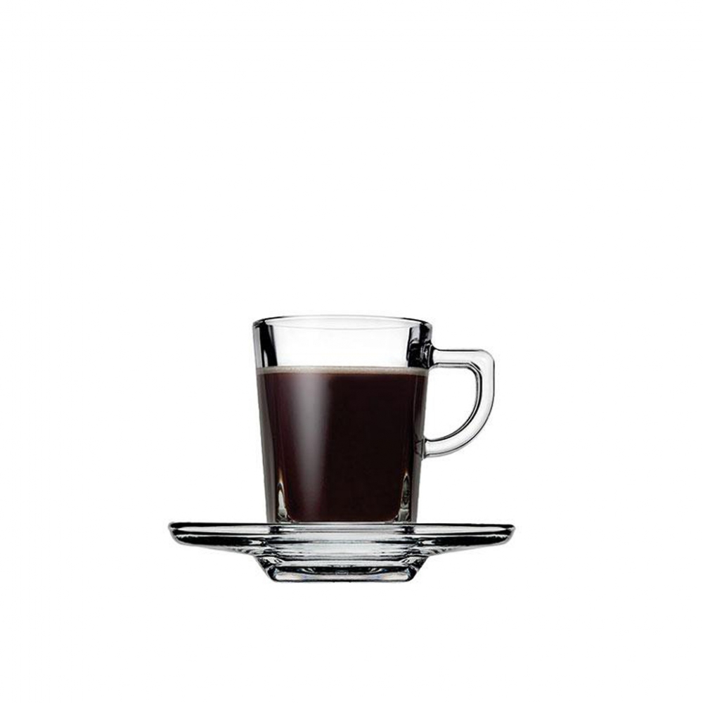 CARRE CUP AND SAUCER ESPRESSO TEMPERED 75CC P/2016 GB6.OB24. (smA) Espiel SP95754K6