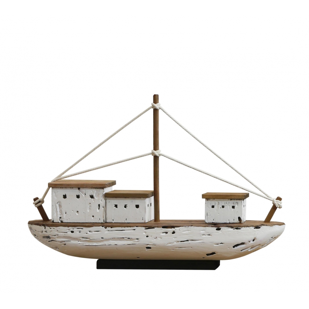 Διακοσμητική ξύλινη μηχανότρατα,35x25cm Zaros HG159