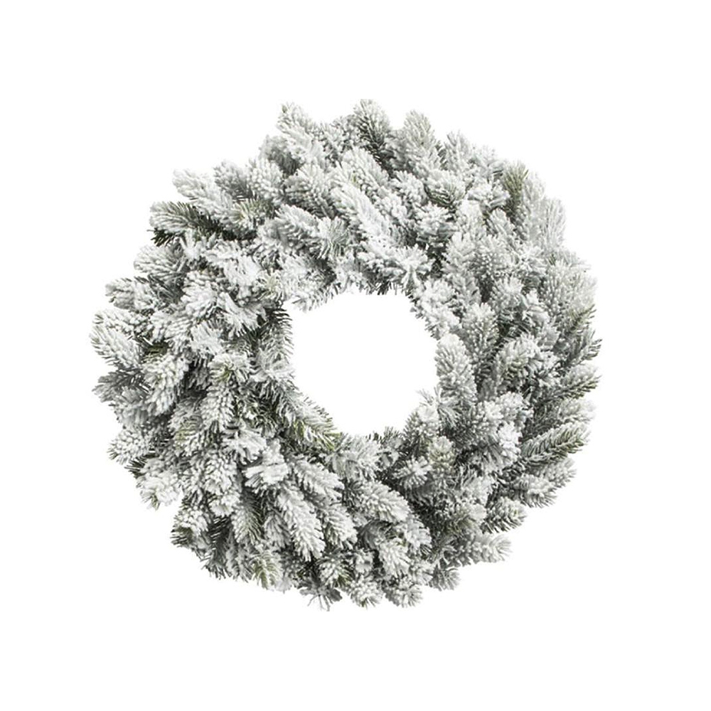 Χιονισμένο στεφάνι Colorado (680 κλαδιά) 120cm Zaros COS120