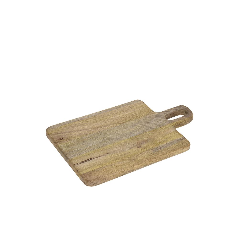 Βάση κοπής & σερβιρίσματος από ξύλο mango 40x25cm Zaros KZ280