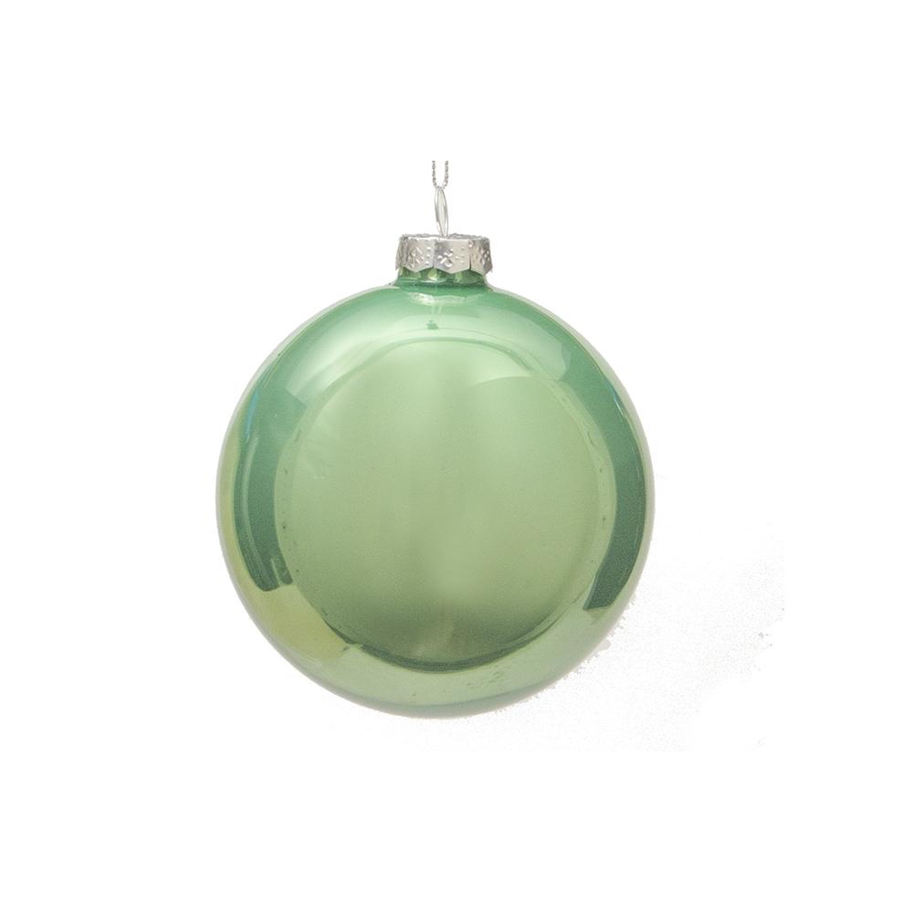 Glass Ball Pearl Green,D.:10cm Zaros BL457