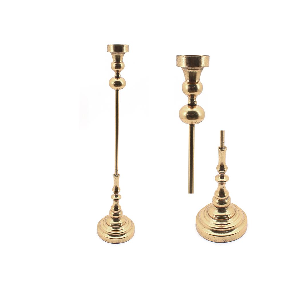 Metal tall candle holder gold 70cm Zaros HT698