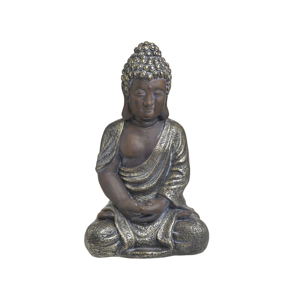 ΒΟΥΔΑΣ RESIN ΑΝΤΙΚΕ ΧΡΥΣΟΣ/ΚΑΦΕ 25Χ18Χ42 Inart 3-70-301-0166