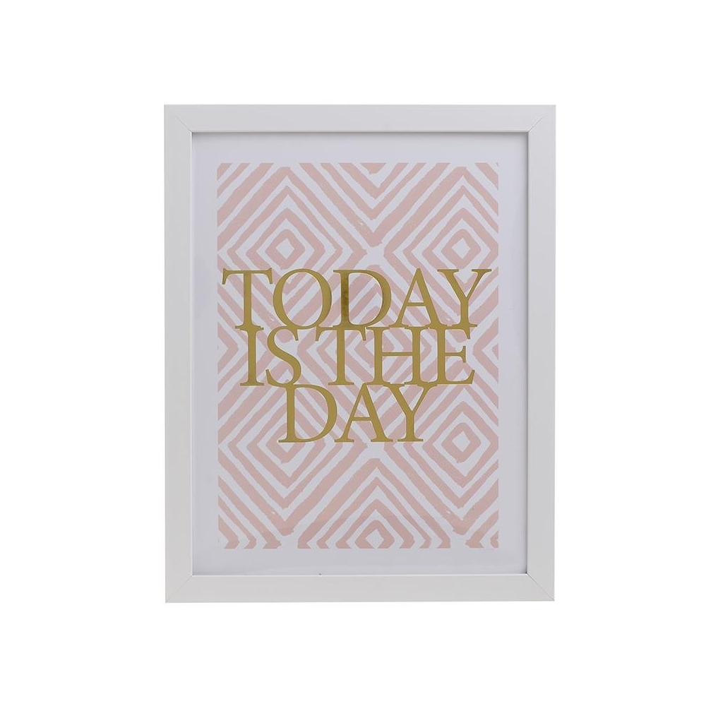 ΠΙΝΑΚΑΣ PRINTED TODAY IS THE DAY 28X35 Inart 3-90-763-0076