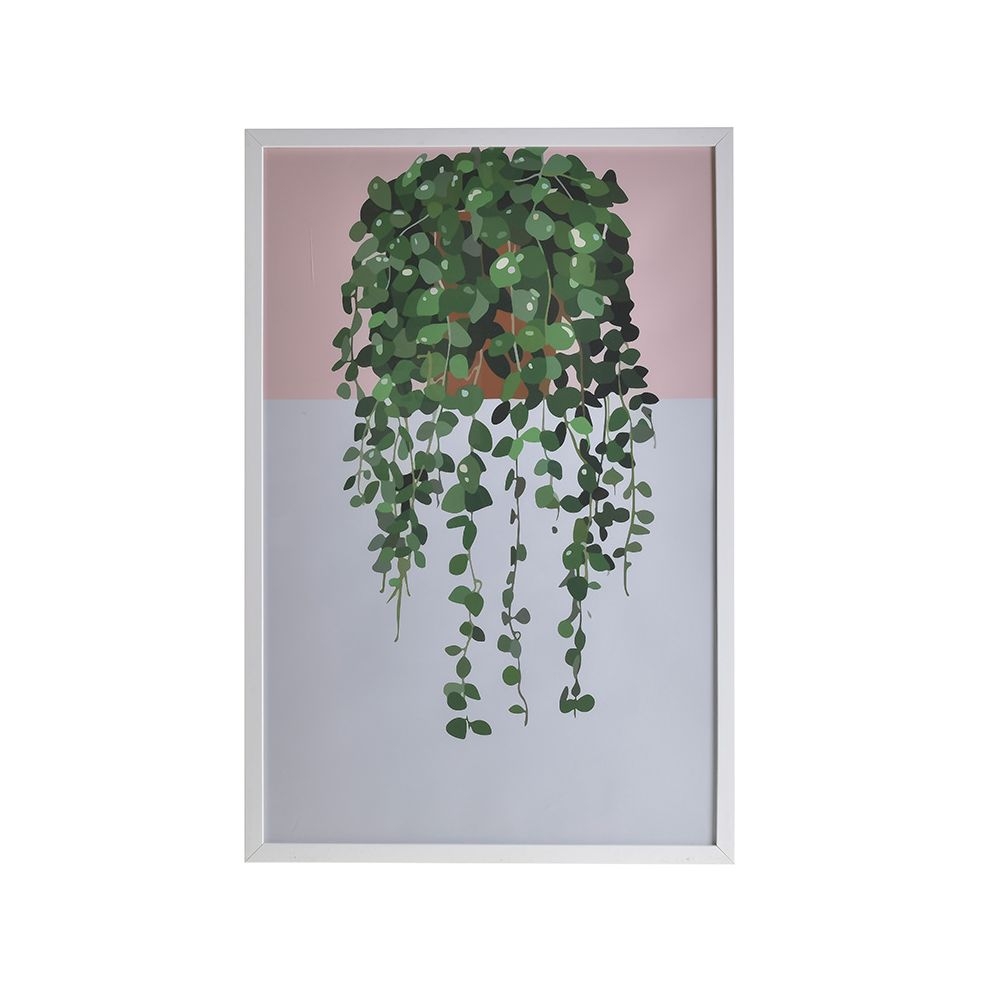 ΠΙΝΑΚΑΣ ΜΕ ΠΛΑΙΣΙΟ PRINTED PL/MDF ΦΥΤΟ 40Χ3X60 Inart 3-90-763-0110