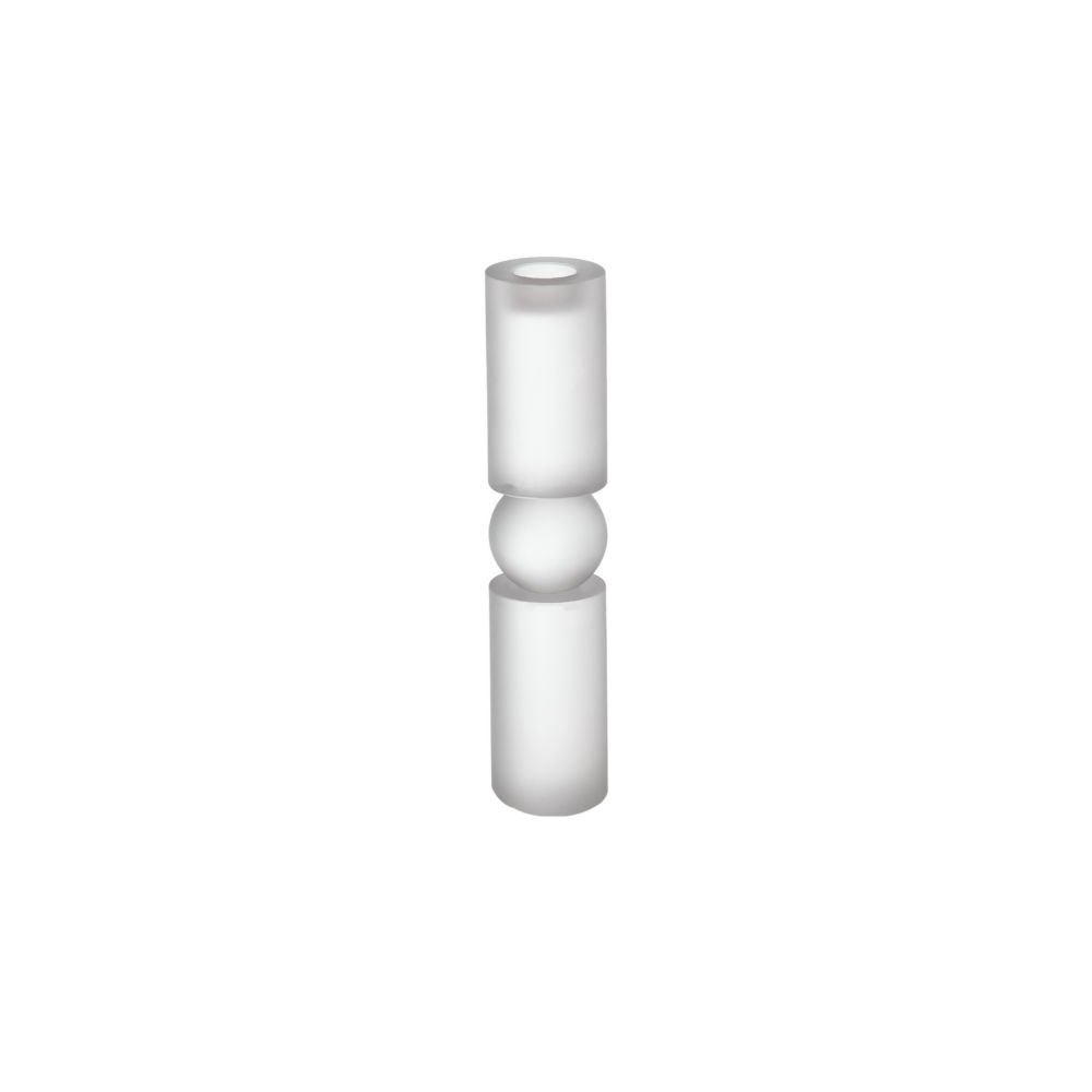 Artekko Frosted Διάφανο Γυάλινο Κηροπήγιο (8x8x38)cm Artekko 70368-SA