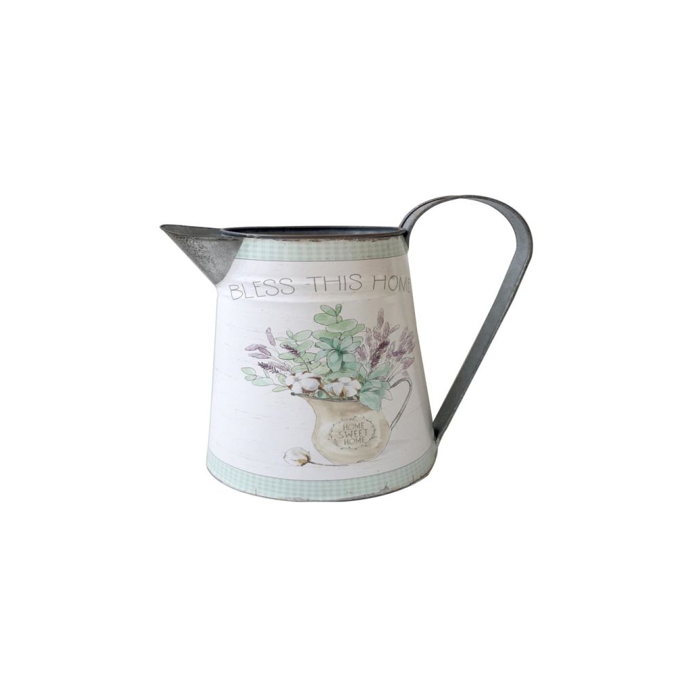 Artekko Pitcher Διακοσμητική Κανάτα Τσίγκινη Πολύχρωμη (24x12x26)cm Artekko 742-2438