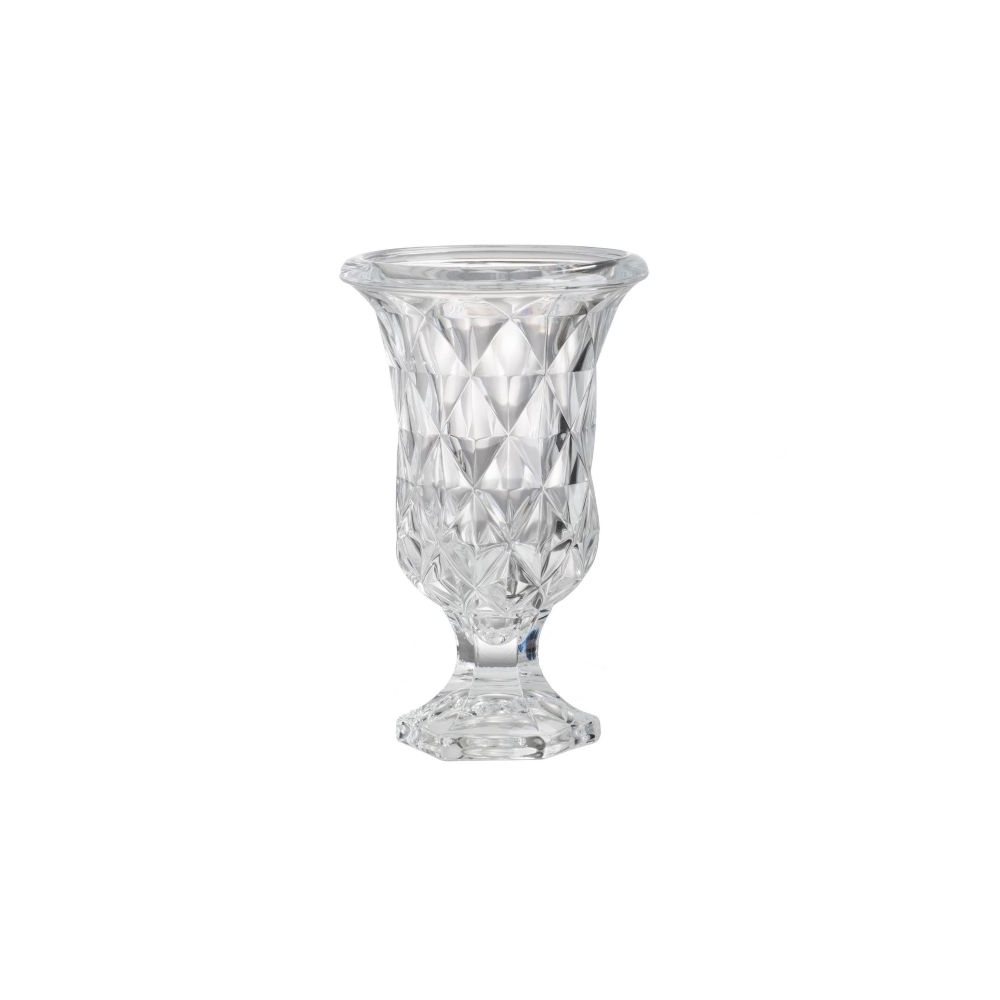 Artekko Urn Γυάλινο Διάφανο Διακοσμητικό Βάζο (15x15x24)cm Artekko 77288