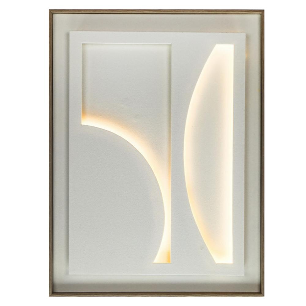 ΠΙΝΑΚΑΣ ΣΕ ΚΑΜΒΑ ΜΕ ΦΩΤΙΣΜΟ LED ΛΕΥΚΟΣ 45X60ΕΚ. Espiel FAL632