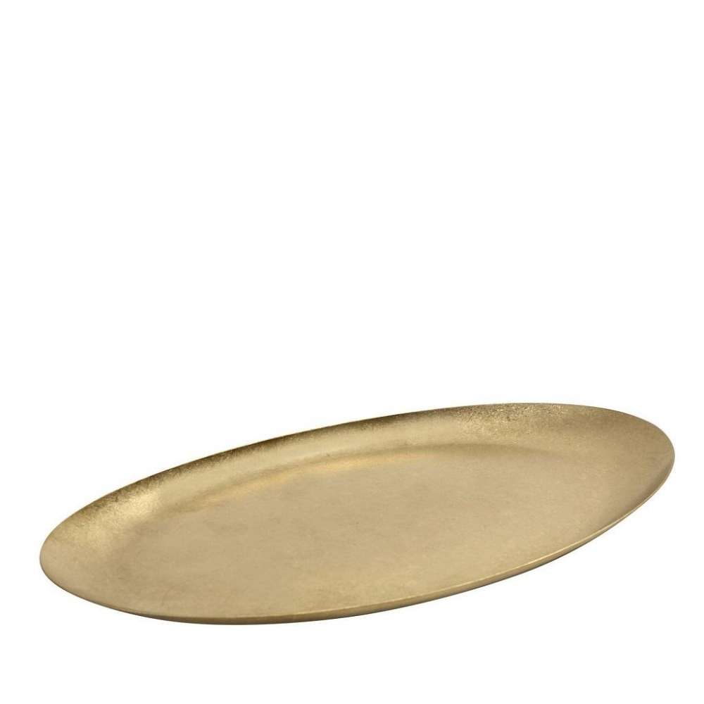 ANTIQUE STONEWASH GOLD ΠΙΑΤΟ ΟΒΑΛ SS 18/10 22Χ12Χ1ΕΚ. Espiel FEV221