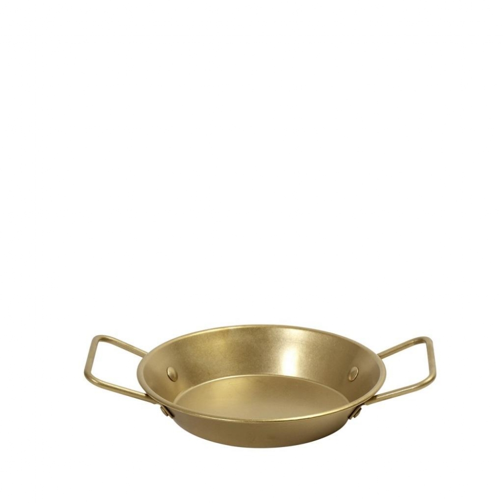 ANTIQUE STONEWASH GOLD ΣΑΓΑΝΑΚΙ ΜΕ ΛΑΒΕΣ SS 18/2 D: 18,5 H: 5,5CM. Espiel FEV234