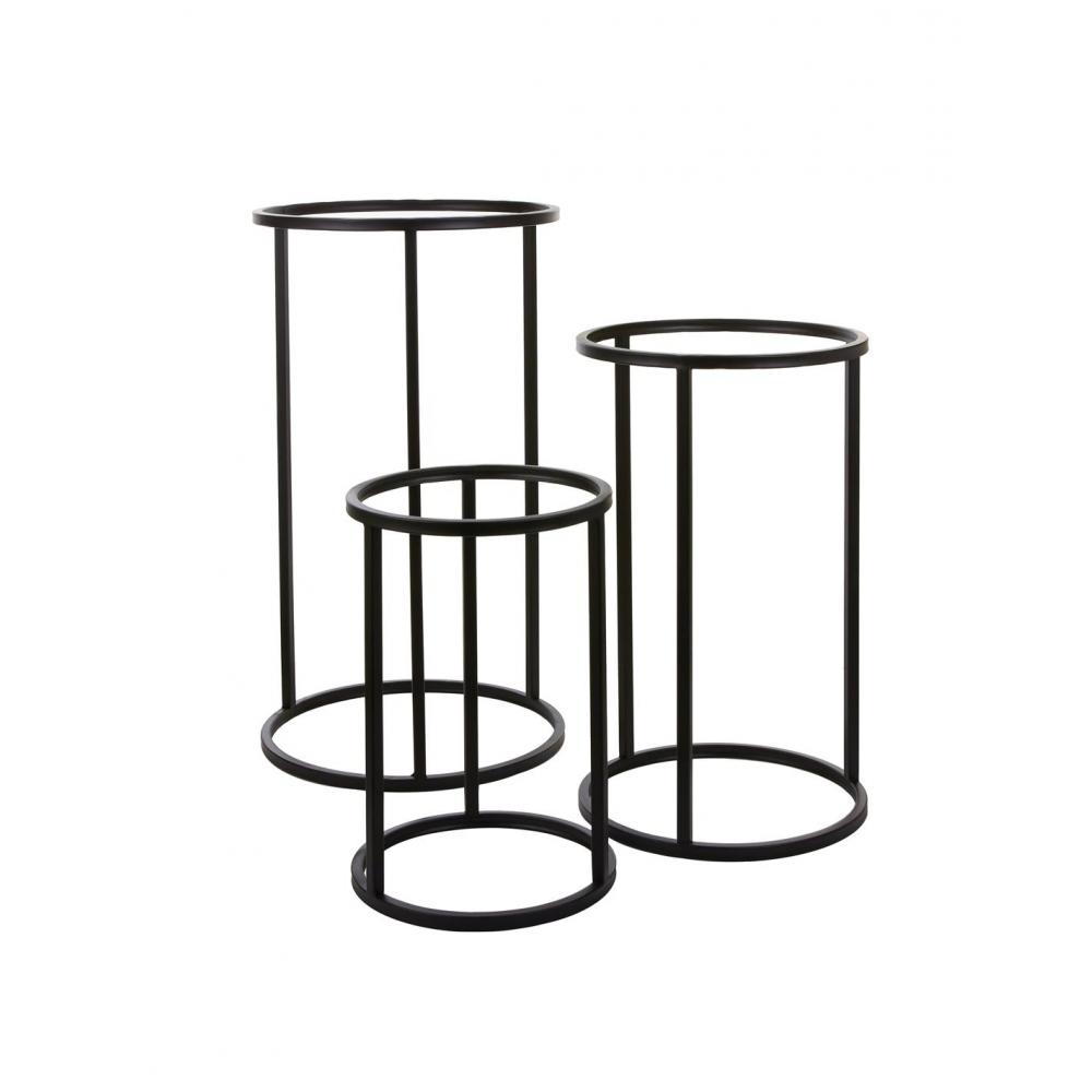 Ανθοστήλη μεταλ.μαύρη Φ31 Η45CM Plastona 02.1052935