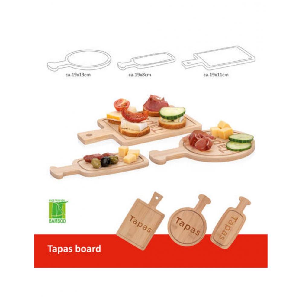 Βάση σερβ.ξυλ.TAPAS 3 σχ 19Χ13/19Χ8/Χ19Χ11 Plastona 03.24036