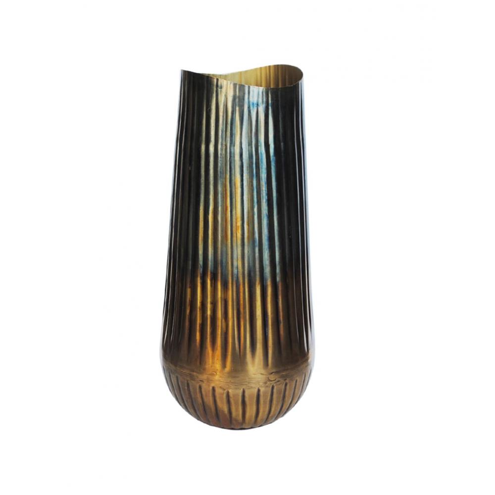 Βάζο μεταλ. Bronze/gold Φ18,5Η40cm Plastona 00.07.72026