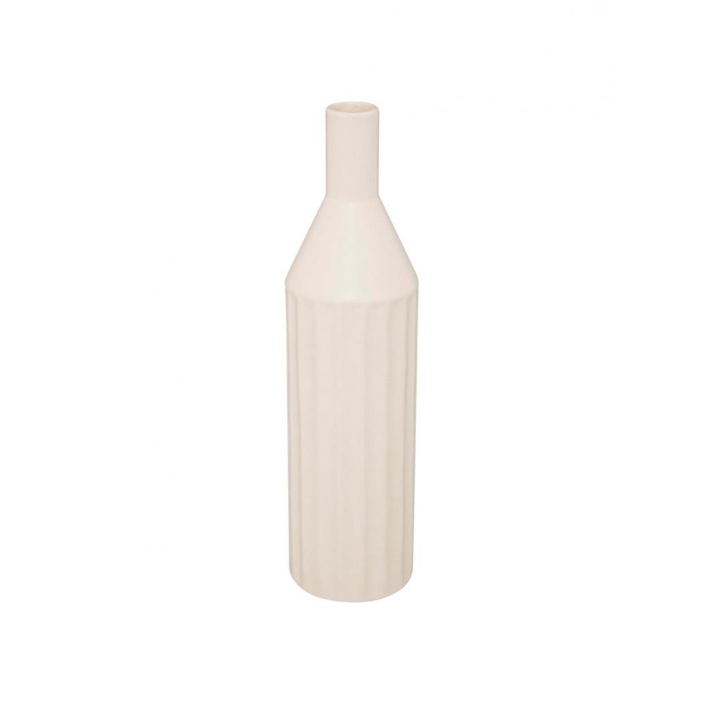 Βάζο μπουκάλι κεραμ.λευκό  8Χ30 Plastona 07.193728
