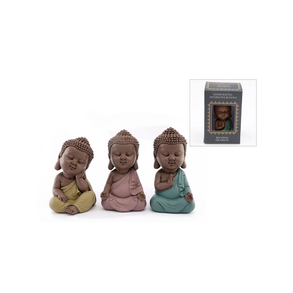 Βούδας cute κεραμ.χρωμ.14,5εκ. 3χρ. Plastona 014.BU0217