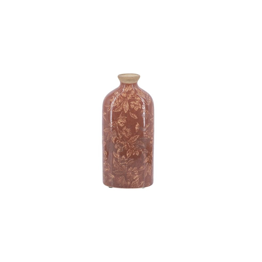 Artekko Aging Κόκκινο Κεραμικό Βάζο (12x7.5x26)cm Artekko C4708