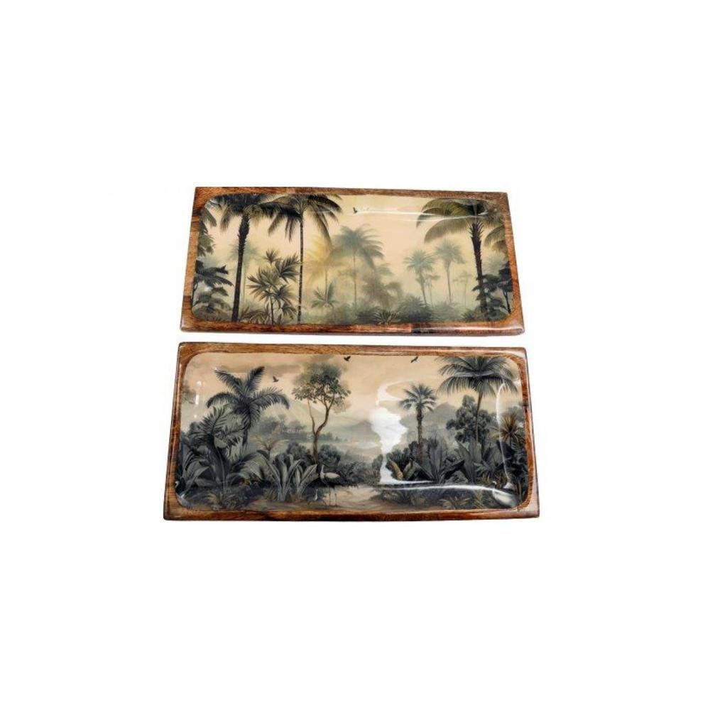 Δίσκος Mango Φοίνικες 2σχέδια 40x19cm Plastona 014.KG3608