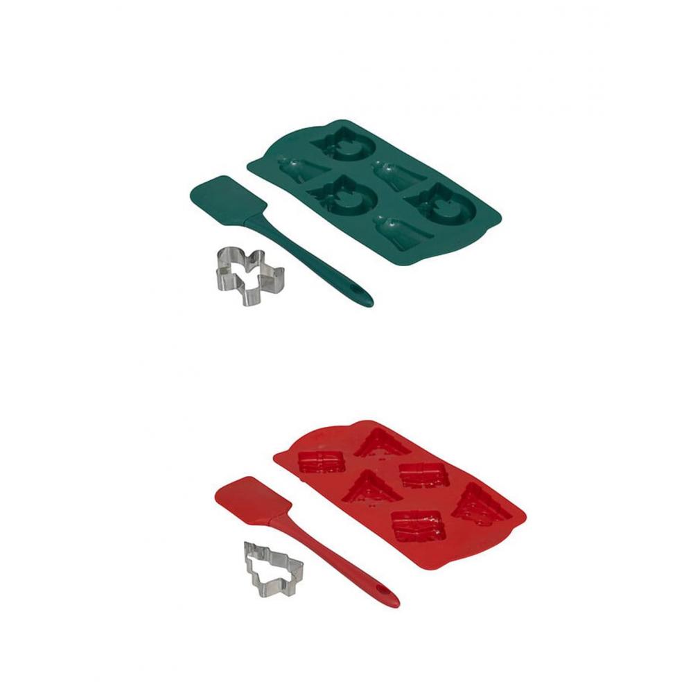 Φόρμα σιλικόνης Christmas me εργαλεία set 3pcs/15 x 28,5 x 2 cm Plastona 07.204664