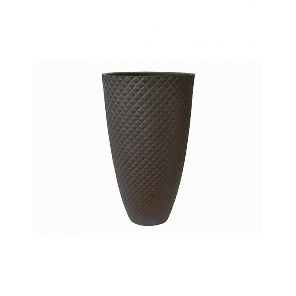 Γλάστρα fibreclay diamond καφέ χρ. Φ50Χ84 Plastona 00.03.34520