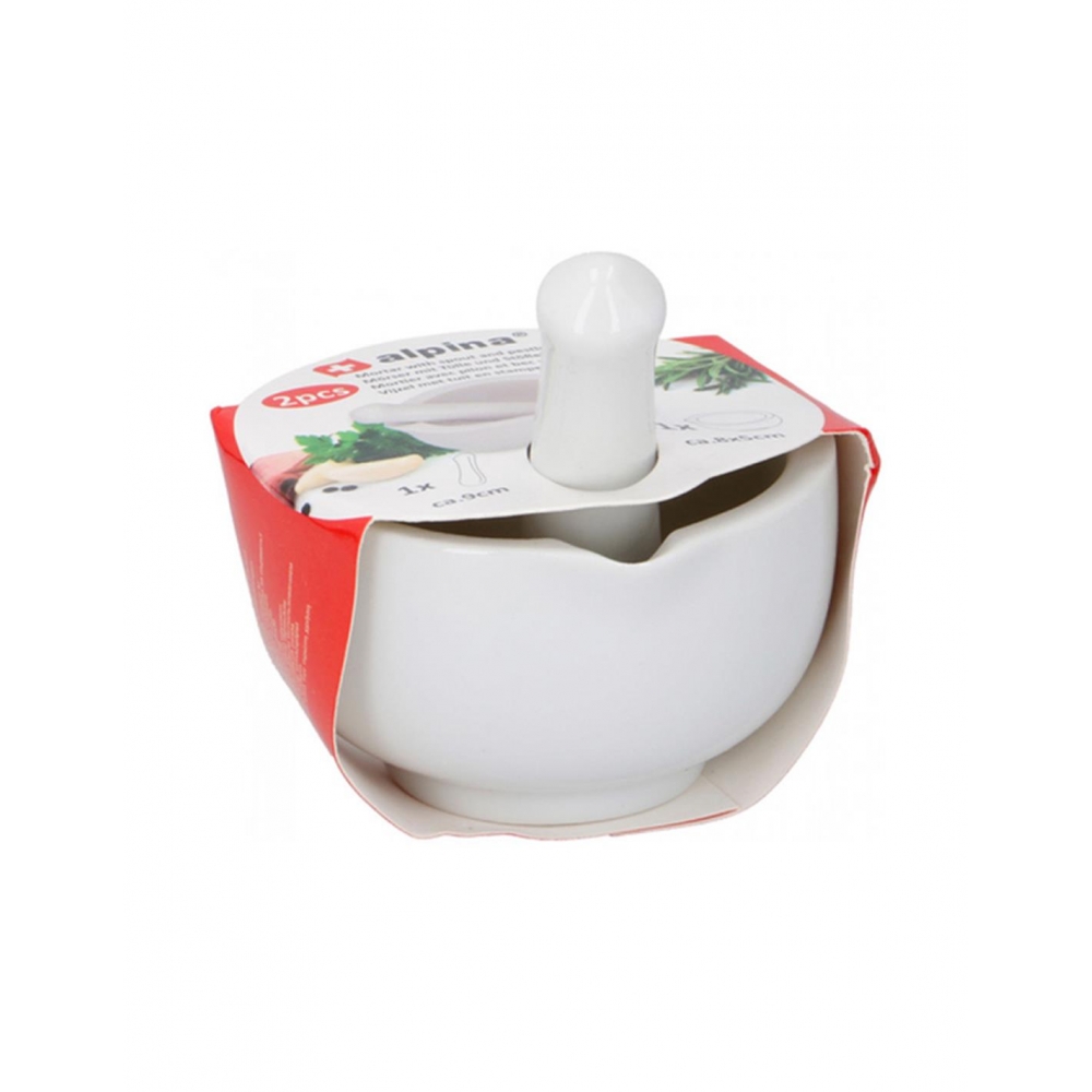Γούδι πορσελάνη λευκό 7Χ3.5 Plastona 03.05325