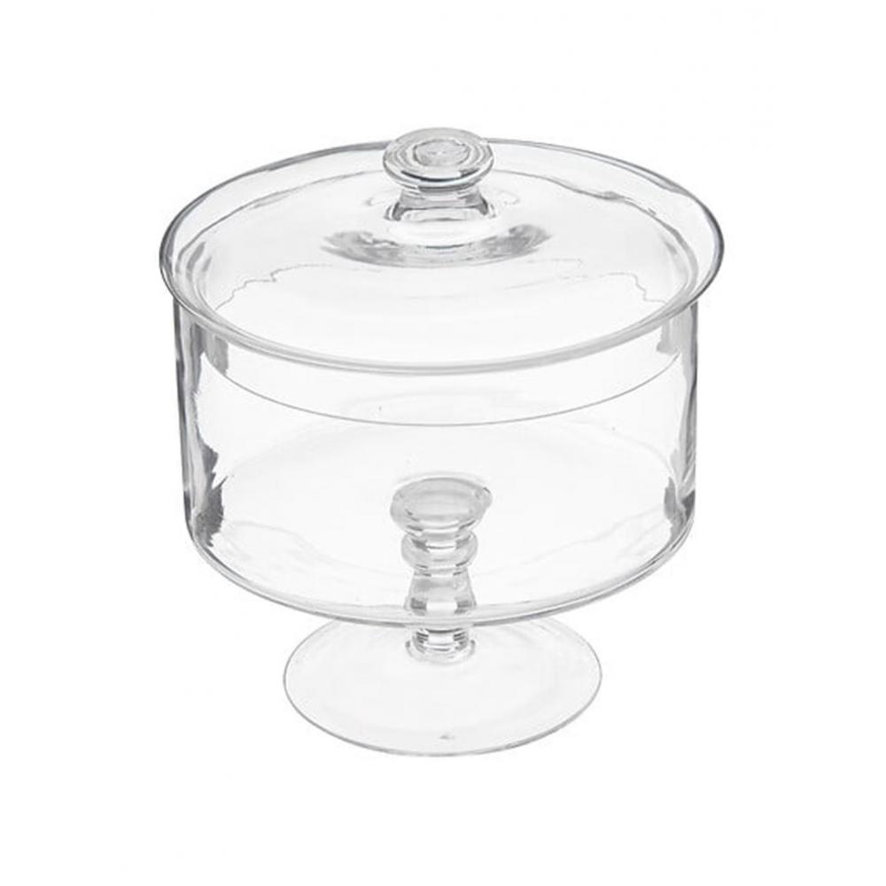 Γυάλα Candy με πόδι & καπάκι 1,8L , Φ 19.5Χ21 Plastona 07.115632