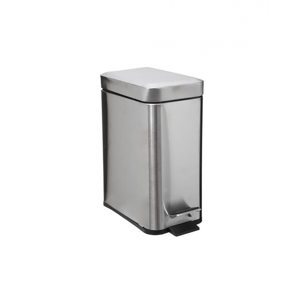 Κάδος απορ.μακρ/νος ματ inox 14,5Χ28,2Χ30,5εκ.  5lt Plastona 07.160847