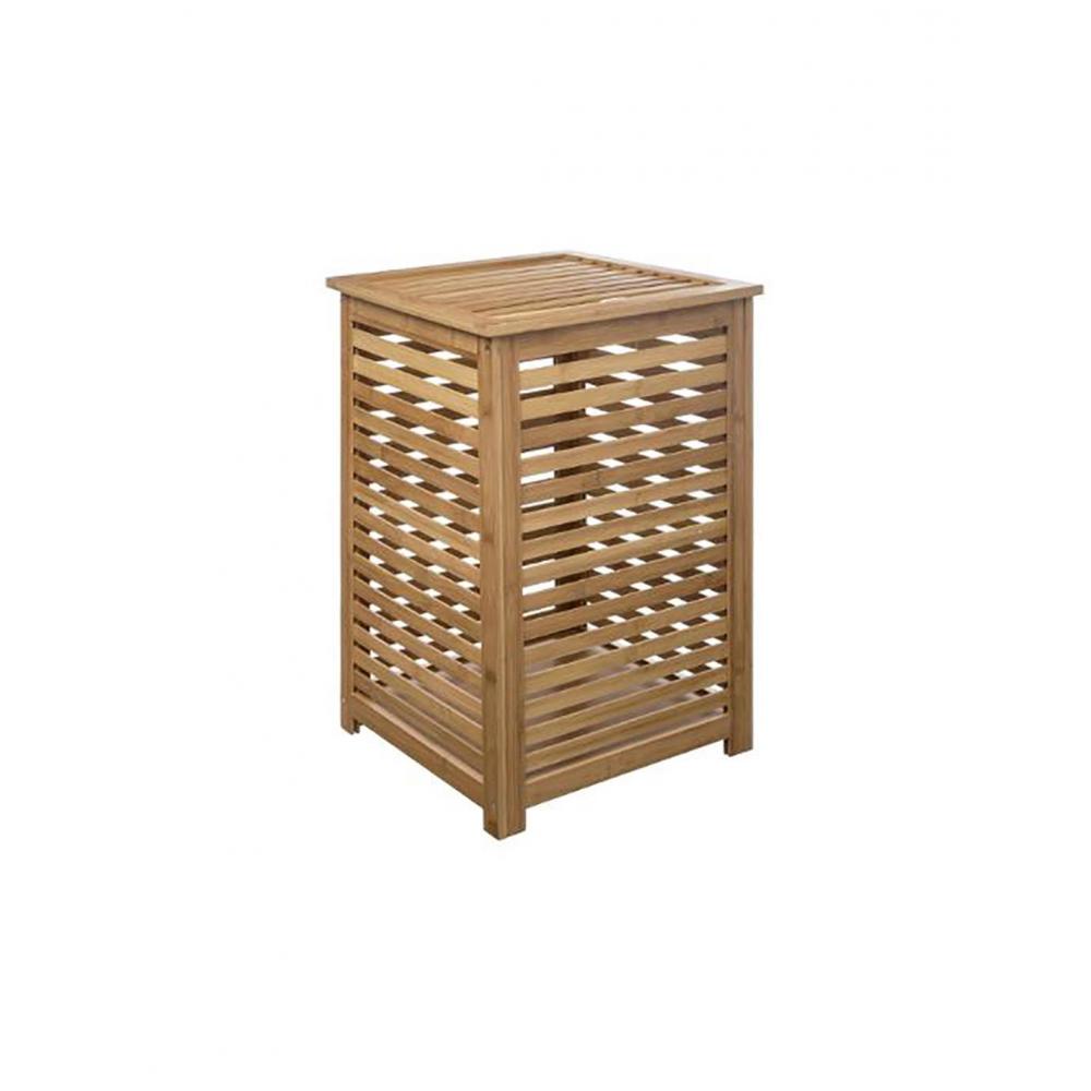 Καλάθι απλύτων μπάνιου bamboo  40Χ40Χ58 Plastona 07.160823