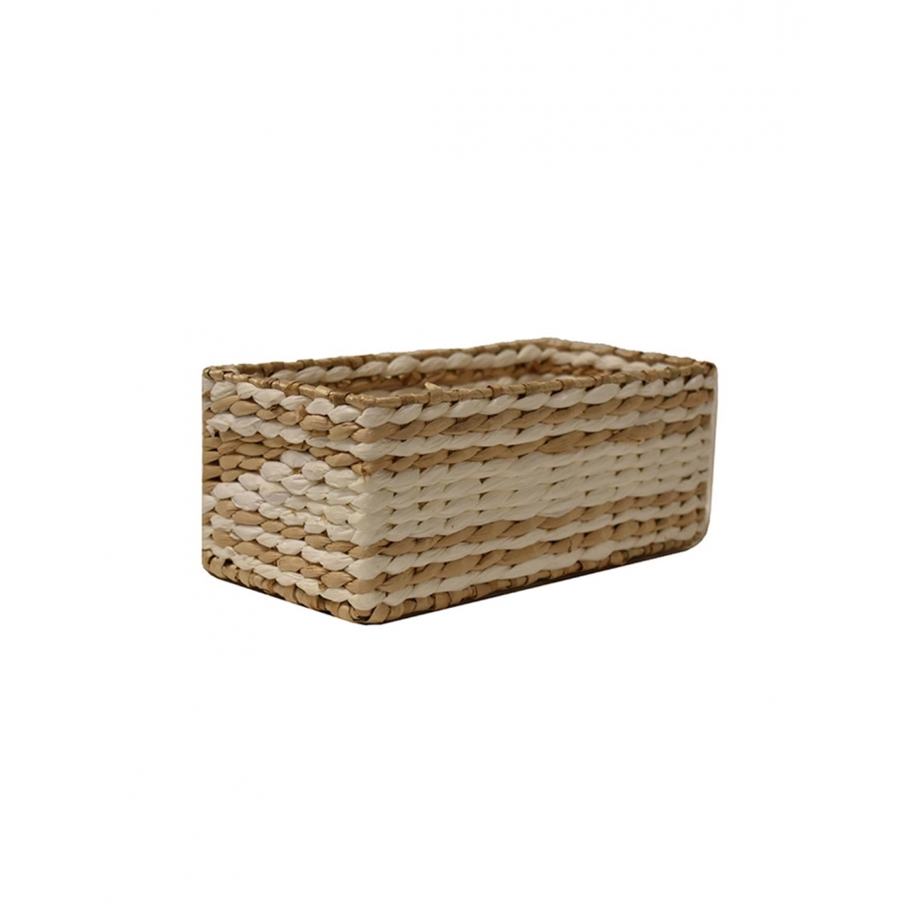 Καλάθι ψάθινο white rush 26X13X10 Plastona 00.06.67451