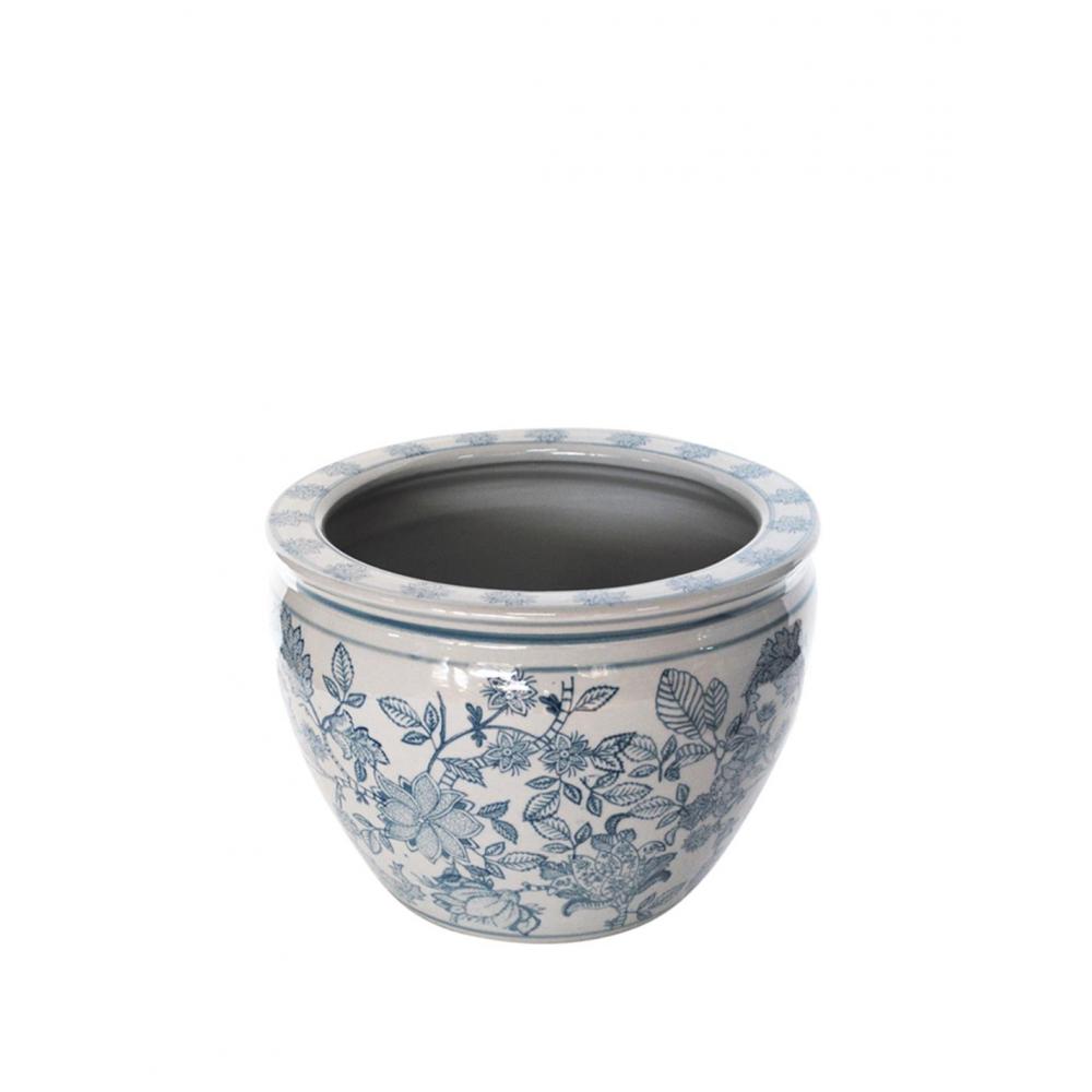 Κασπώ blue porc.flower 25.5x19cm Plastona 00.03.34047