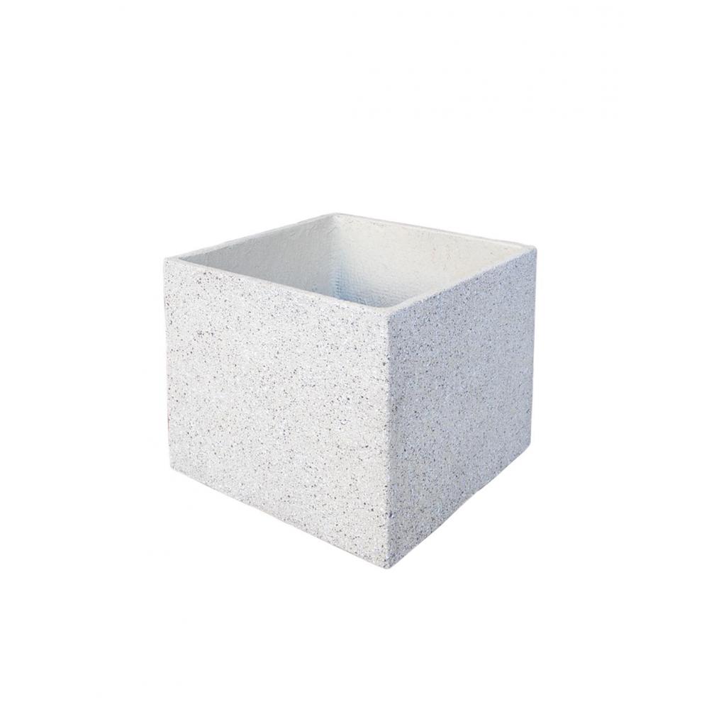 Γλάστρα cement rough εκρού 55Χ55Χ46 Plastona 00.03.35664