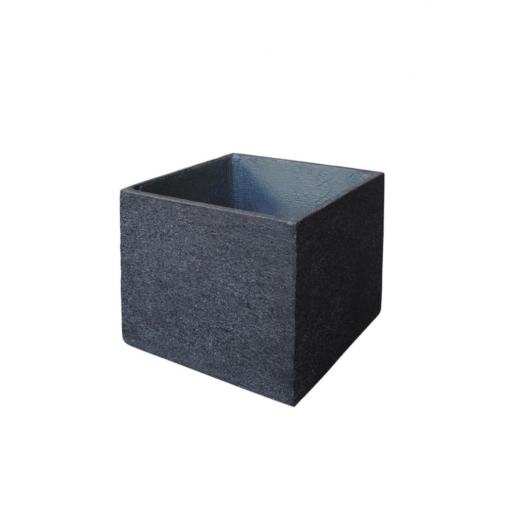 Γλάστρα cement rough μαύρο 55Χ55Χ46 Plastona 00.03.35668