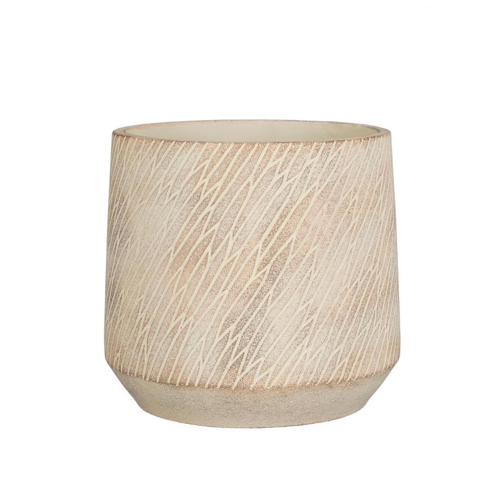 Κασπώ κεραμικό μπεζ Φ21Η19cm Plastona 02.1163949