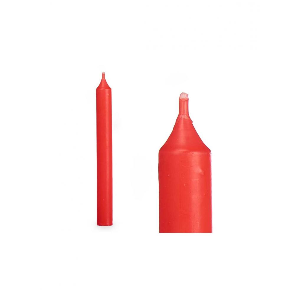 Κερί κηροπήγιου κόκκινο σετ  /8τεμ /8hours/H21cm Plastona 029.92411